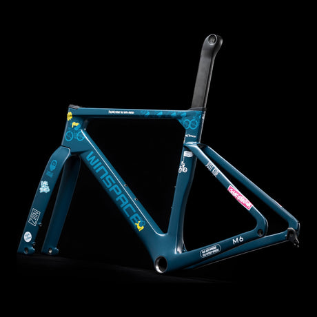 Bicicleta Winspace M6 105 Di2 Uncle Rinne Collaboration, vista tres cuartos
