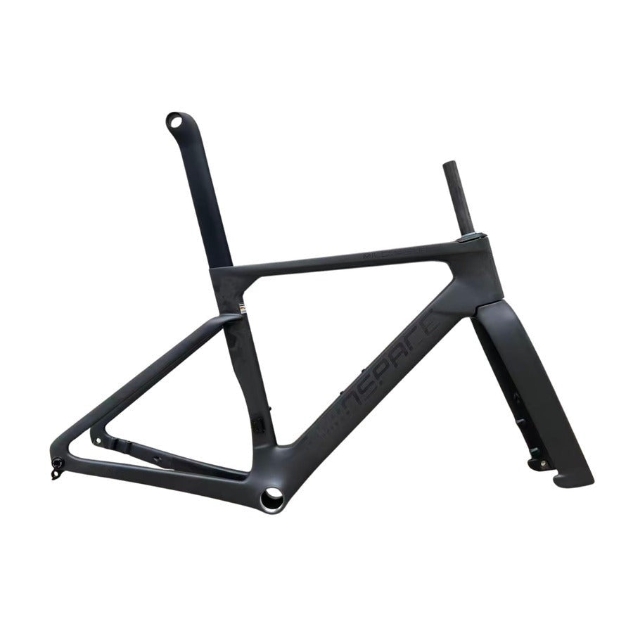 Bicicleta Winspace M6 105 Mecánico Carbon black, vista tres cuartos