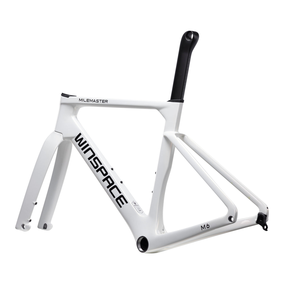 Bicicleta Winspace M6 105 Mecánico Chameleon White, vista tres cuartos trasera