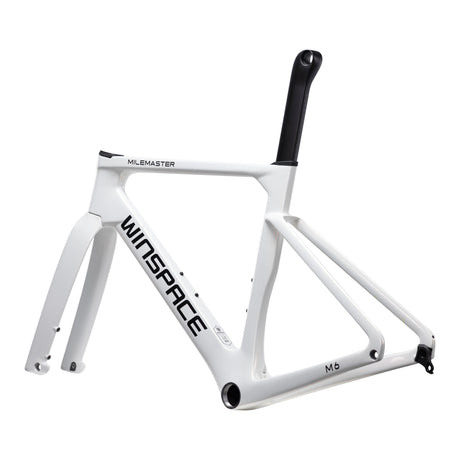 Bicicleta Winspace M6 105 Mecánico Chameleon White, vista tres cuartos trasera