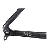 Bicicleta Winspace M6 105 Mecánico Frost Black, detalle de la pintura