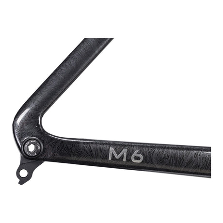 Bicicleta Winspace M6 105 Mecánico Frost Black, detalle de la pintura