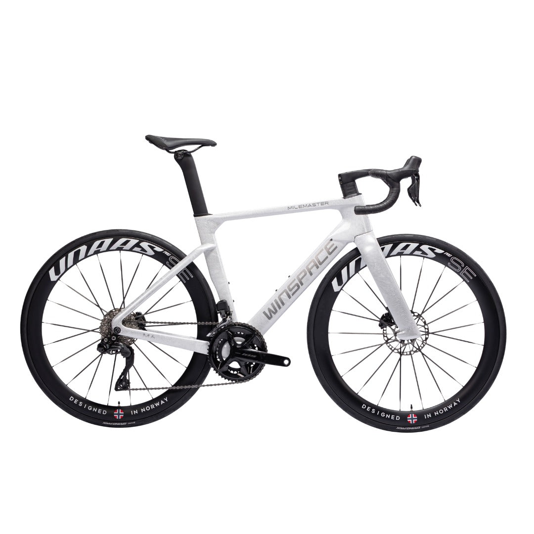 Bicicleta Winspace M6 105 Mecánico Frost White, vista lateral