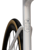 Winspace SLC3 Ultegra Di2 Polar White bike, seat tube detail