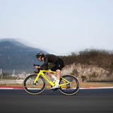 Winspace T1600 105 Di2 Yellow bike, side view